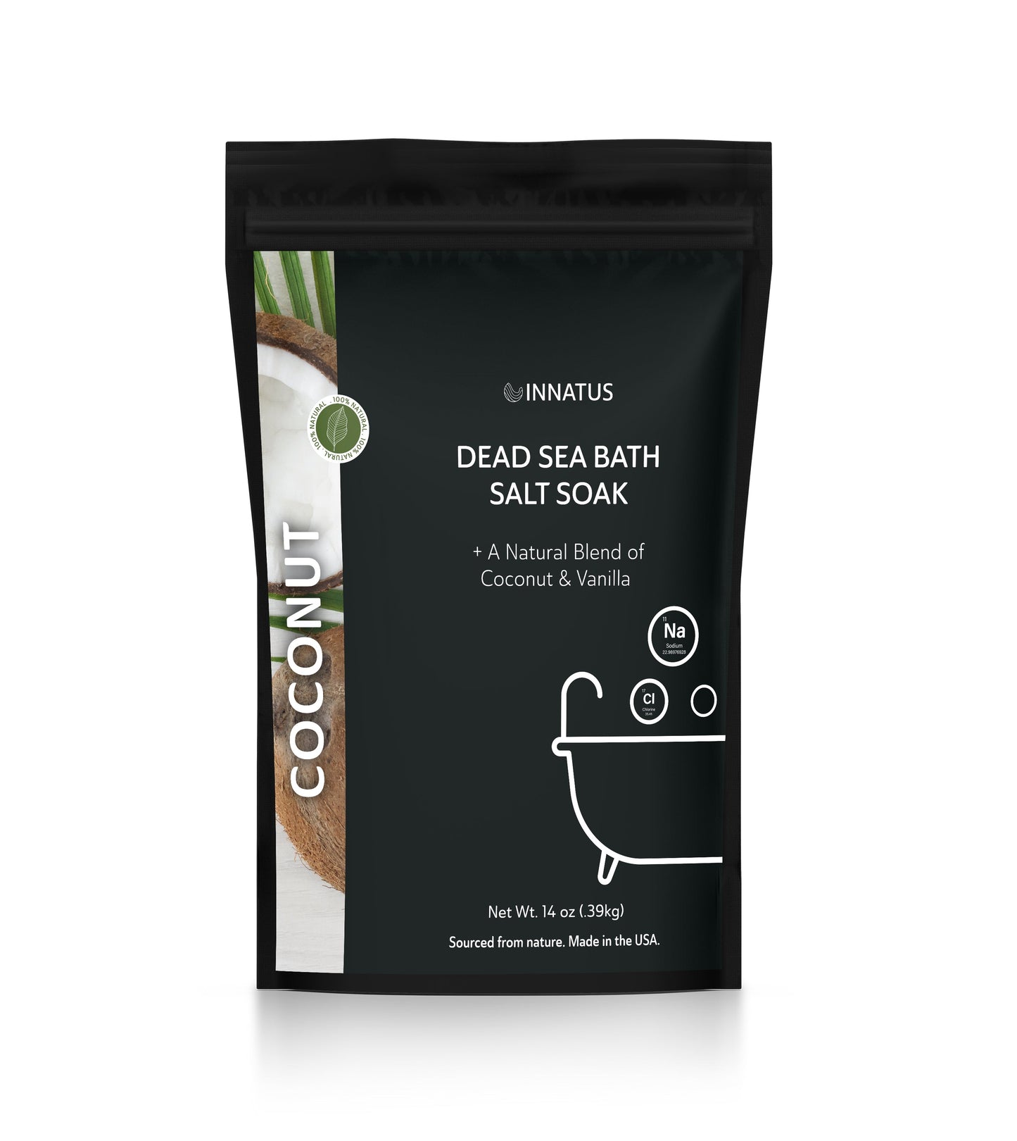 Dead Sea Coconut bath salt soak with 21 minerals