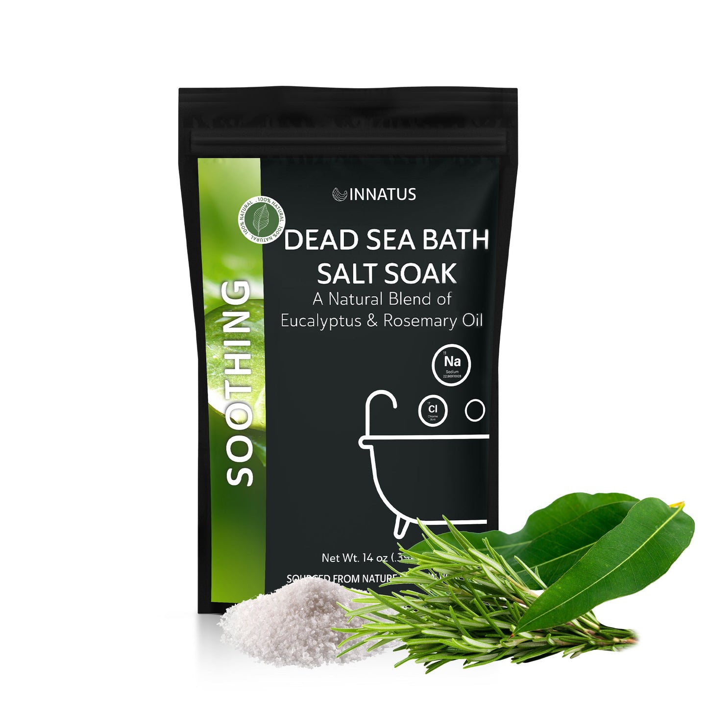 Dead Sea soothing bath salt soak with 21 minerals