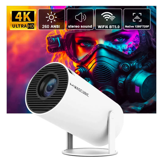 Magcubic Projector HY300 Pro 4K Android 11 Dual Wifi6 260ANSI Allwinner H713 BT5.0 1080P 1280*720P Home Cinema Outdoor Projetor