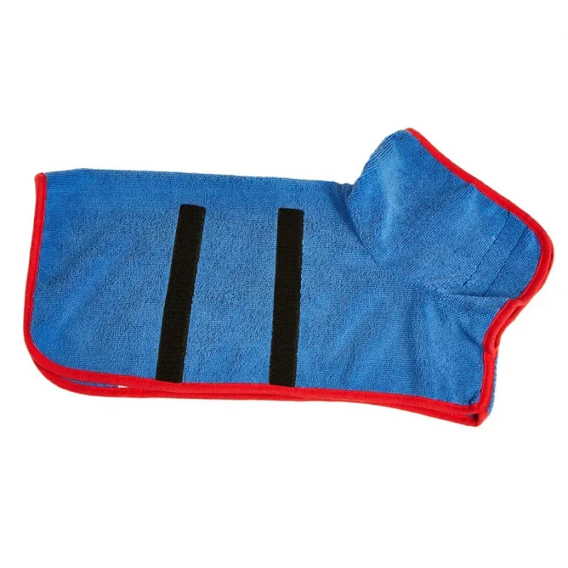 Dog Bathrobe Absorbent Pet Quick Drying Bath Towel Large Small Dogs Cats Clean Absorbent Bathrobe Full Body Wrap