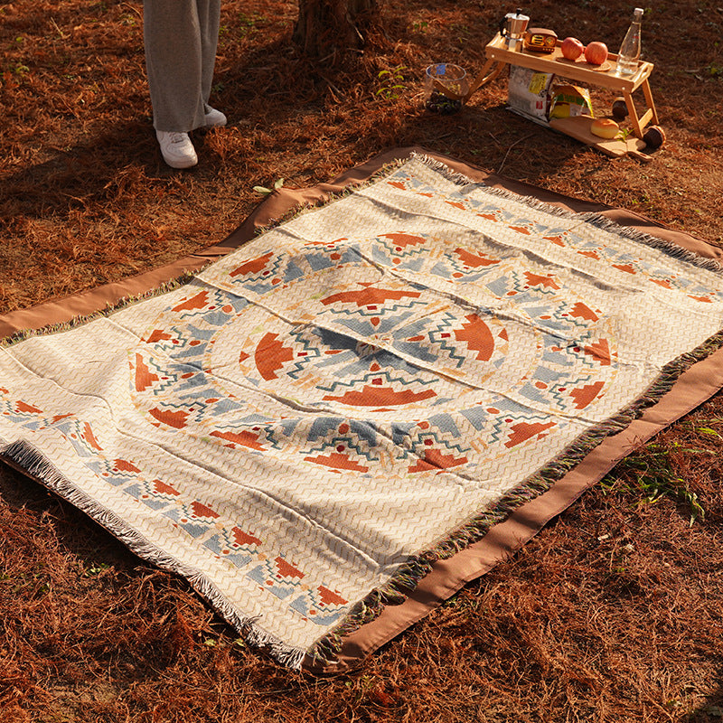 Picnic mat moisture-proof mat thickened Bohemian mat tent outdoor camping blanket picnic mat