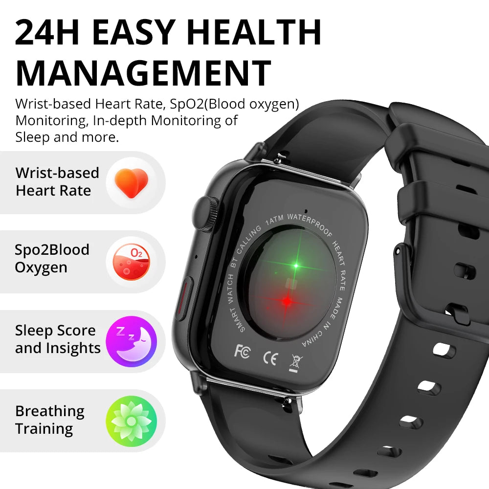 New COLMI C8 Max Voice Calling Smart Watch 1.93" Large HD Color Display Health and Fitness Tracking Smartwatch for Men and Women