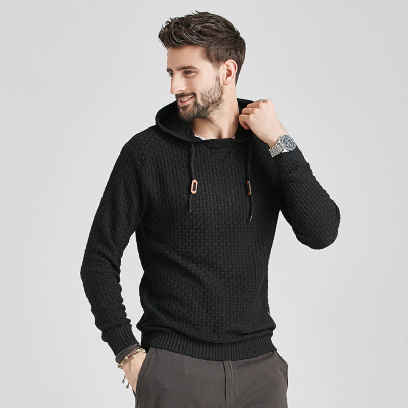 Hooded Pullover Knitwear Sports Casual Men's Sweater