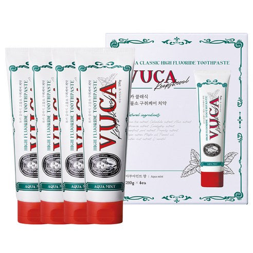 LUCA Classic High Fluoride Toothpaste 110g X 4ea #Aquamint